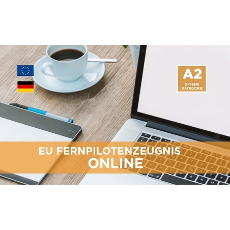 ONLINE PREMIUM: Fernpilotenzeugnis A2 - LBA (EU-Drohnenführerschein)