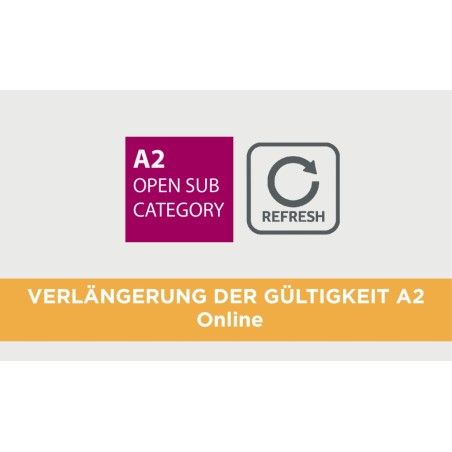 A2 ONLINE REFRESH: Auffrischungs Schulung für das A2 Fernpilotenzeugnis (+ Pilotenkarte)