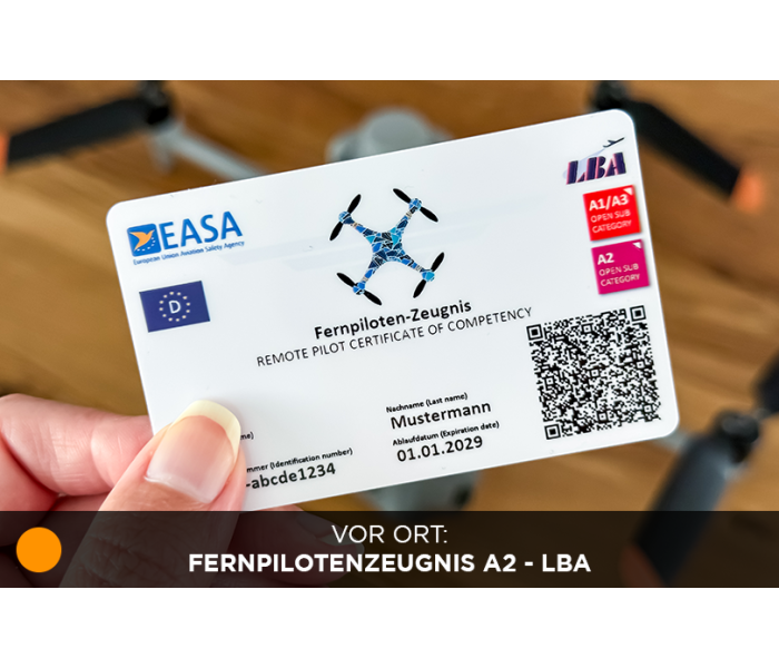ON-SITE: Remote pilot certificate A2 - LBA (EU drone license)