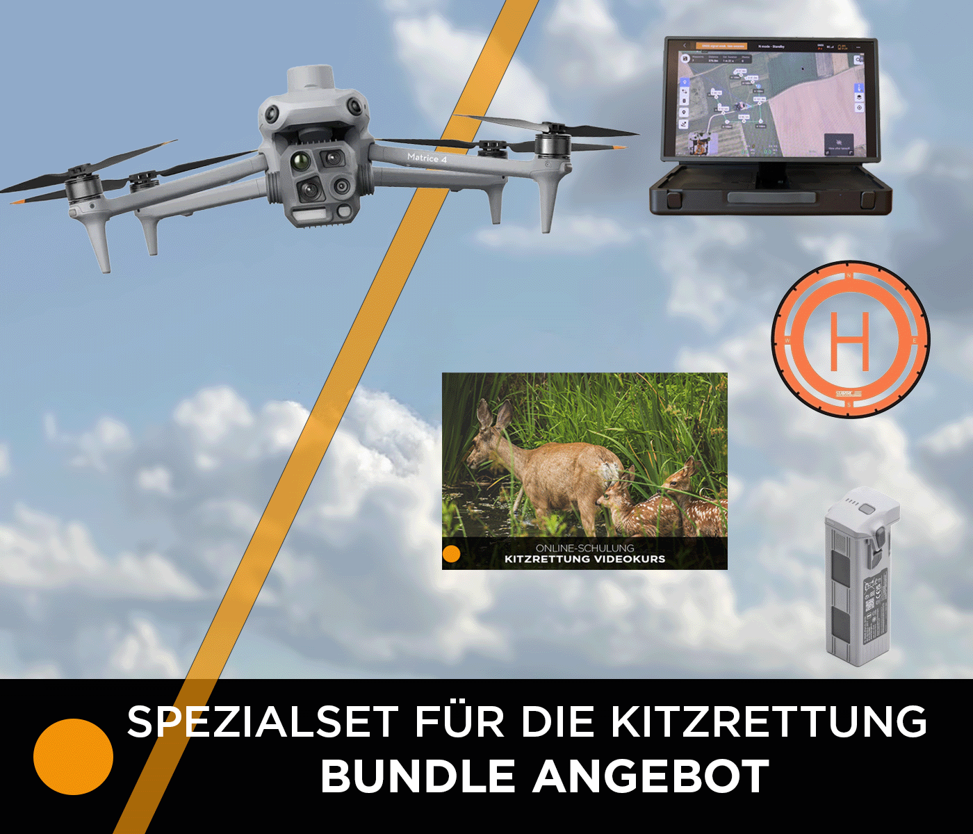 DJI Matrice 4T – Spezialset für Kitzrettung DJI Matrice 4T – Spezialset für Kitzrettung
