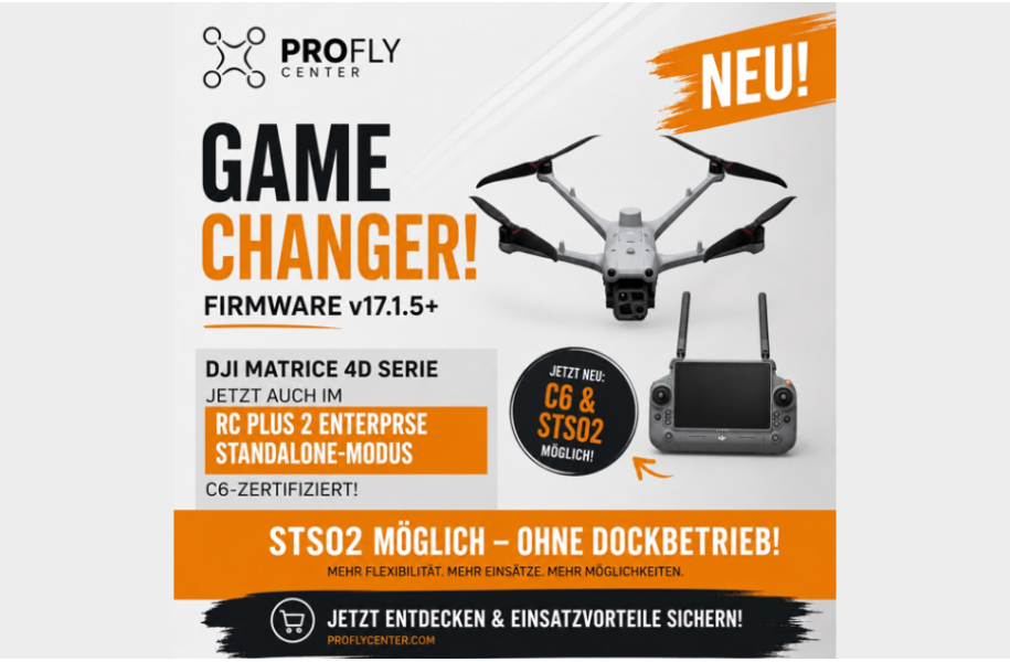 DJI Matrice 4D jetzt auch im Standalone-Betrieb C6-konform – Ein Meilenstein für STS-02-Einsätze