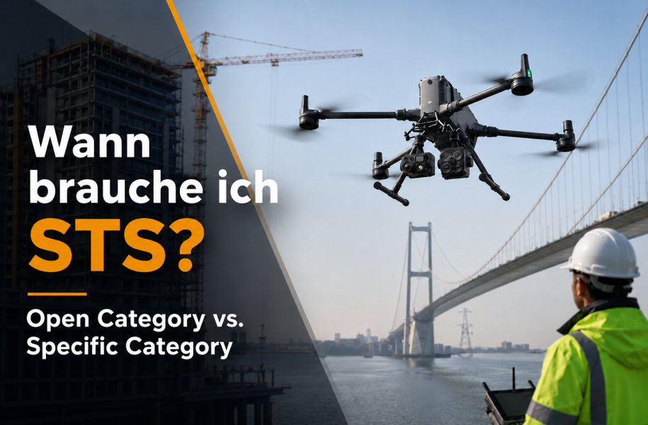 Wann brauche ich STS? Open Category, Specific Category, VLOS und BVLOS einfach erklärt