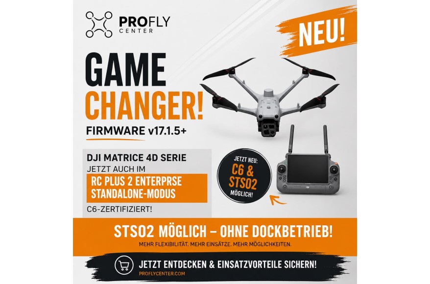 DJI Matrice 4D jetzt auch im Standalone-Betrieb C6-konform – Ein Meilenstein für STS-02-Einsätze