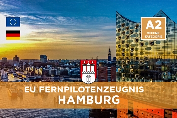 VOR-ORT Hamburg: Fernpilotenzeugnis A2 (EU-Drohnenführerschein)