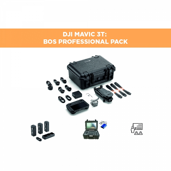 DJI Mavic 3T: BOS Professional Pack (Drohne + Akku Kit + BOS Koffer + Schulung)